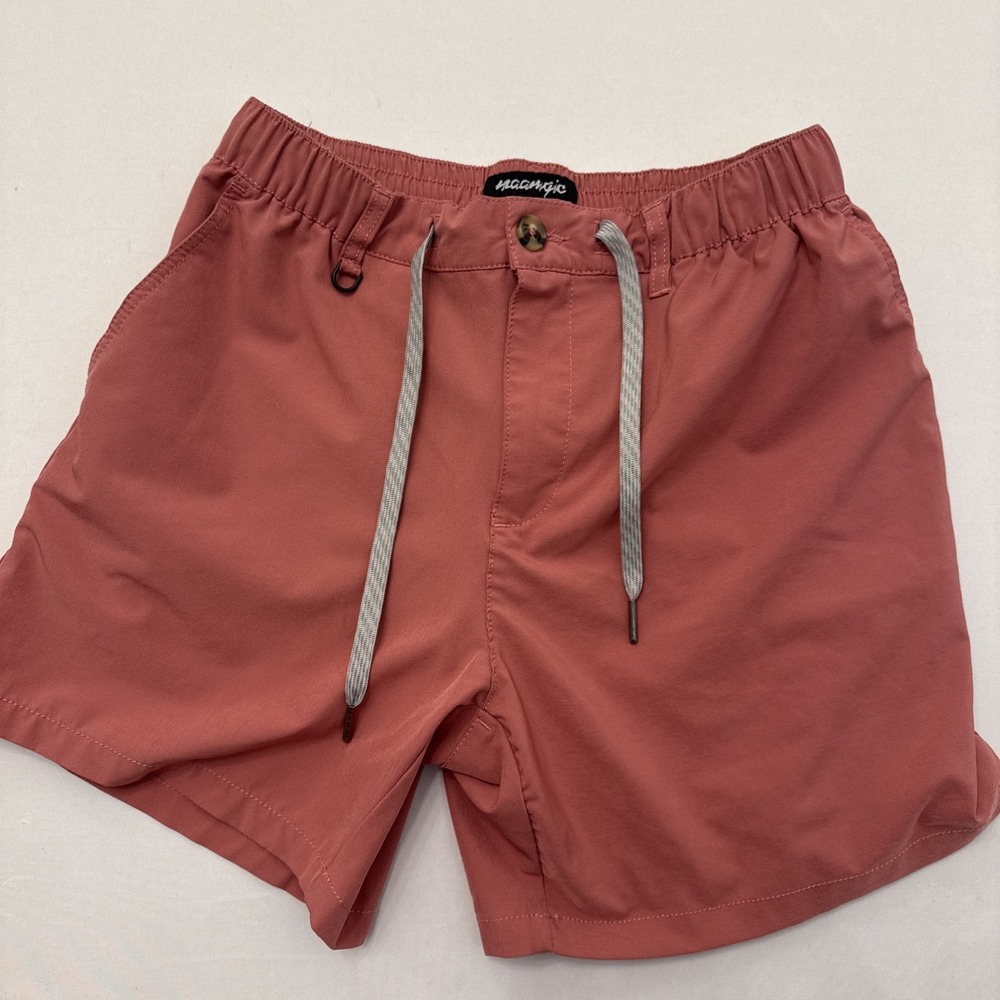Maamgic Mens Hybrid Swim Shorts Dusty Pink Casual Board Shorts Small